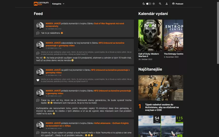 CentrumHer profil feed