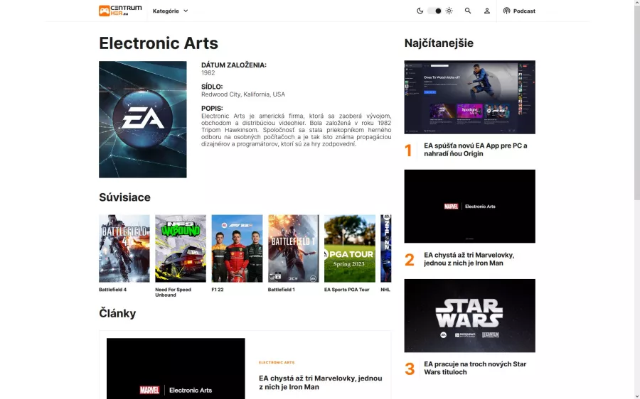 Tag Electronic Arts