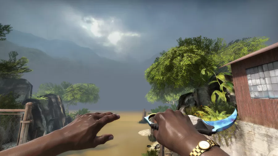 CSGO Karambit #387 P1 in well-worn