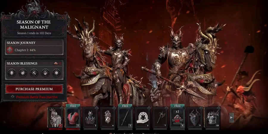 Diablo IV Season 1 Malignant Skins