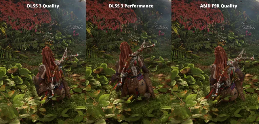 Horizon Forbidden West Nvidia DLSS vs AMD FSR
