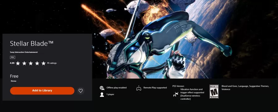 Stellar Blade Demo PS5