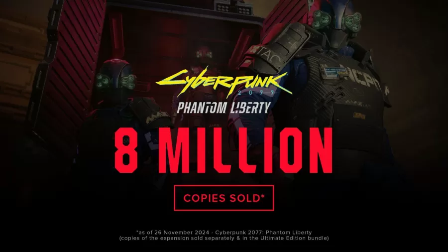 Cyberpunk Phantom Liberty 8 Million copies