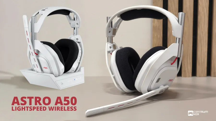 Titulný obrázok pre recenziu s nadpisom Logitech Astro A50 LIGHTSPEED