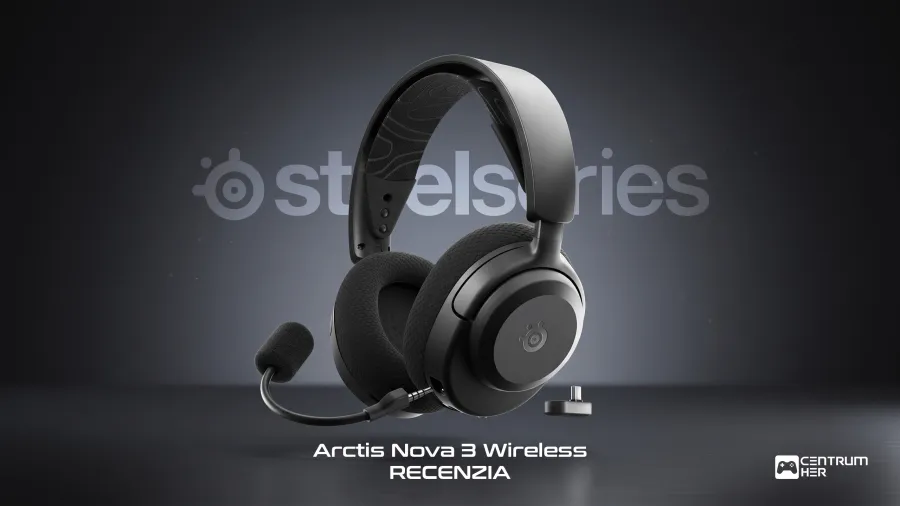 Titulný obrázok pre recenziu s nadpisom SteelSeries Arctis Nova 3 Wireless