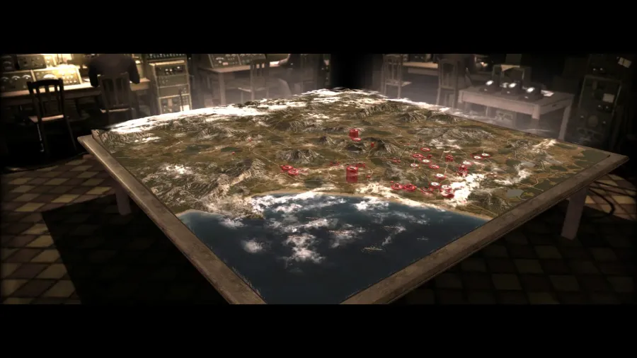 R.U.S.E. mapa na stole