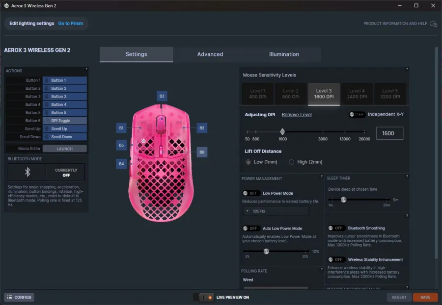 Steelseries Aerox 3 Wireless Gen 2 software 1